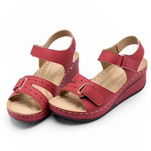 Women's Fashionable Open Toe Sandals | Soft, Sexy & Orthopedic with Wedge Buckle - Image 4