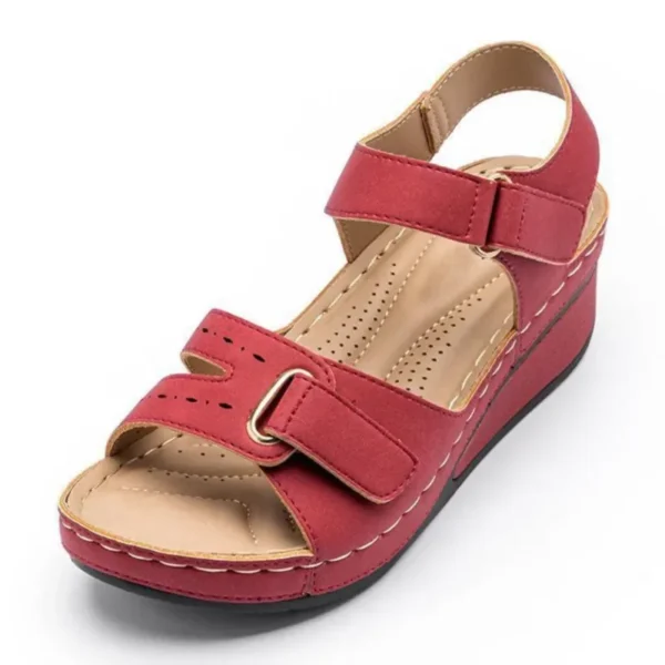 Women's Fashionable Open Toe Sandals | Soft, Sexy & Orthopedic with Wedge Buckle - Image 5